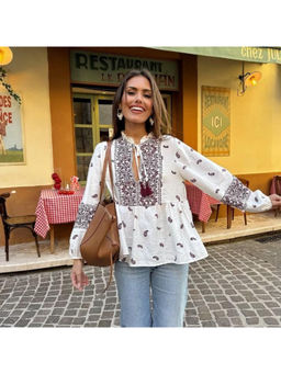 MISS MOSA BY AKANKSHA - Joelle Printed Summer Top