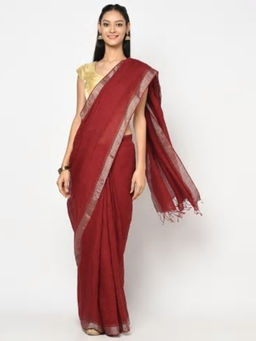 Fabindia - Linen Loom Woven Sari