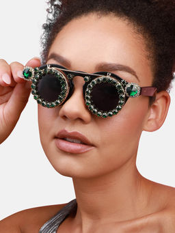 Sohi - Womens Gorgeous Eye Candy Black Lens Sunglasses