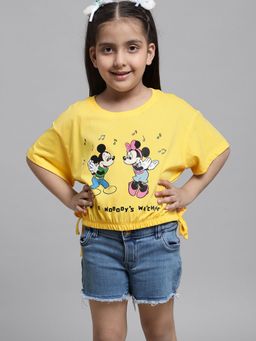 Kidsville - Mickey & Friends Printed T-Shirt for Kids Girls