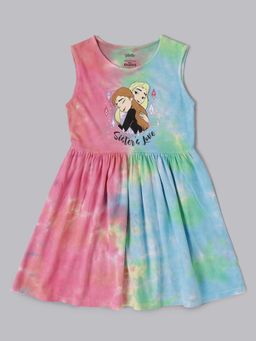Kidsville - Frozen Printed Dress for Kids Girls