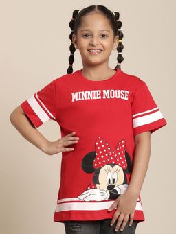Kidsville - Minnie Printed Red T-Shirt
