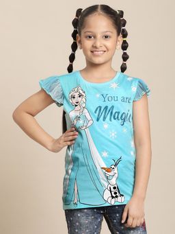 Kidsville - Frozen Printed Blue T-Shirt