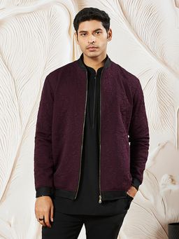 Vastramay - Mens Silk Blend Quilted Stylish Jacket