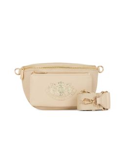 Juicy Couture - Beige Printed Pu Crossbody Bag