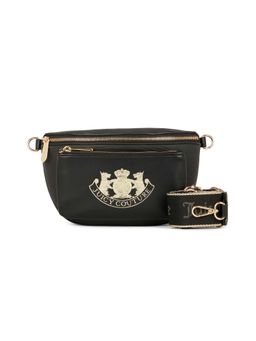 Juicy Couture - Black Printed Pu Crossbody Bag