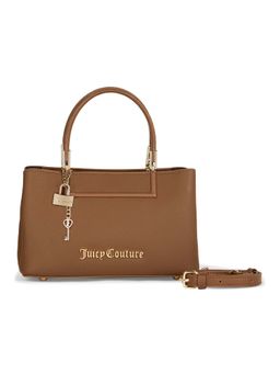 Juicy Couture - Brown Solid Pu Handbag with Detachable Strap