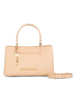 Juicy Couture - Pink Solid Pu Handbag with Detachable Strap