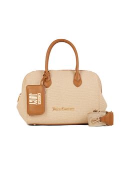 Juicy Couture - Tan Solid Pu Handbag with Detachable Pouch and Strap