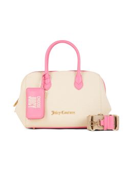 Juicy Couture - Pink Solid Pu Handbag with Detachable Pouch and Strap
