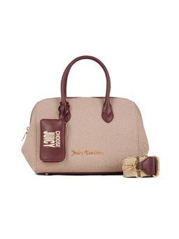Juicy Couture - Wine Solid Pu Handbag with Detachable Pouch and Strap