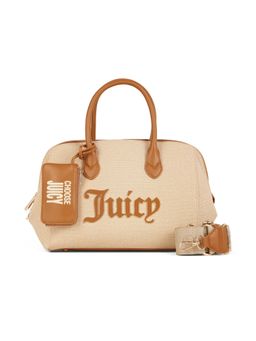 Juicy Couture - Tan Solid Pu Handbag with Detachable Pouch and Strap