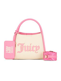 Juicy Couture - Pink Solid Pu Handbag with Detachable Pouch and Strap