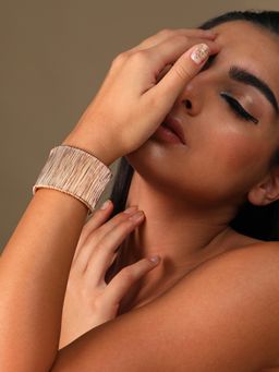 Sohi - Gold Plated Designer Stone Party Bracelet for Women