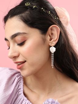 Sohi - Gold Plated Pearls Casual Drop Earring for Women