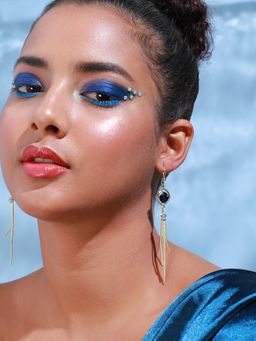 Sohi - Silver Plated Designer Stone Casual Drop Earring for Women