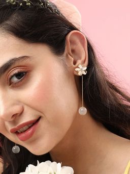 Sohi - Gold Plated Pearls Party Drop Earring for Women