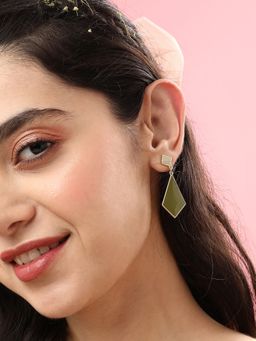 Sohi - Gold Plated Designer Casual Drop Earring for Women