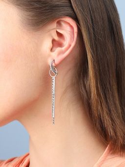 Sohi - Silver Plated Designer Casual Drop Earring for Women
