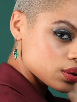 Sohi - Gold Plated Designer Stone Party Drop Earring for Women