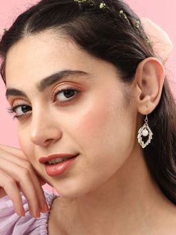 Sohi - Gold Plated Designer Stone Party Drop Earring for Women