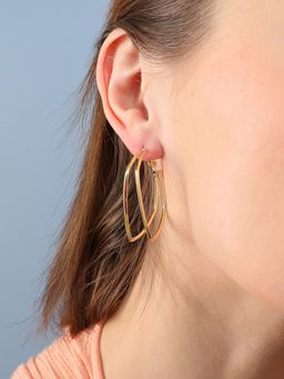 Sohi - Gold Plated Designer Party Hoop Earring for Women
