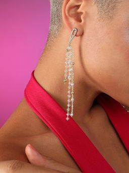 Sohi - Gold Plated Pearls Party Drop Earring for Women