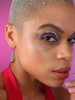 Sohi - Gold Plated Designer Stone Party Drop Earring for Women