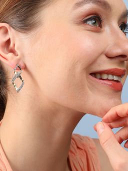 Sohi - Gold Plated Designer Stone Party Drop Earring for Women