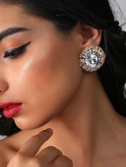 Sohi - Gold Plated Designer Party Stud for Women