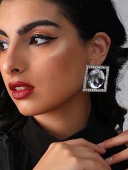 Sohi - Silver Plated Designer Casual Drop Earring for Women