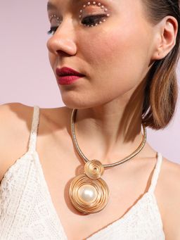 Sohi - Gold Plated Designer Party Necklace for Women