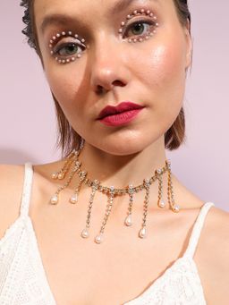 Sohi - Gold Plated Designer Party Necklace for Women