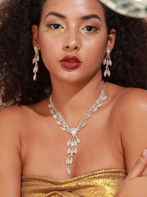 Sohi Gold Plated Designer Party Necklace for Women