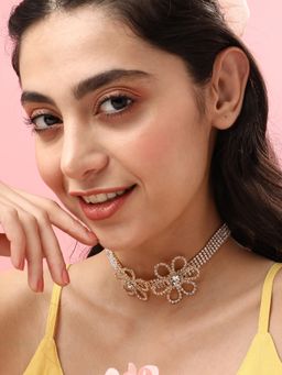 Sohi - Silver Plated Designer Party Necklace for Women