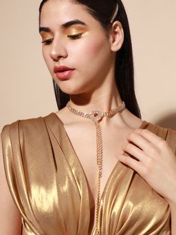 Sohi - Gold Plated Designer Party Necklace for Women