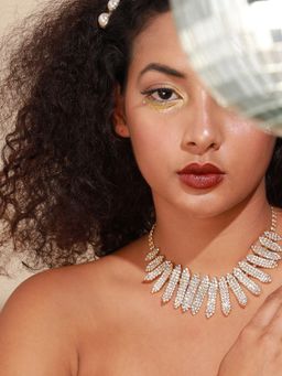 Sohi - Gold Plated Designer Party Necklace for Women