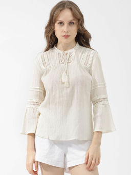 RAREISM - Alonzo Light Beige Solid Top