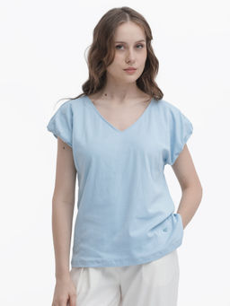 RAREISM - Conrad Light Blue Solid Top
