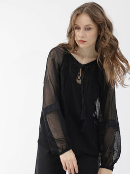 RAREISM - Ela Black Solid Top