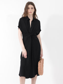 RAREISM - Ella Black Solid Dress