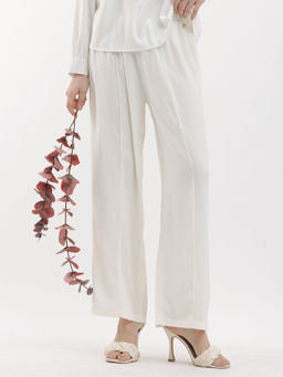 RAREISM - Haz Light Off White Solid Trouser