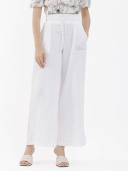 RAREISM - Jorden Pastel White Solid Trouser