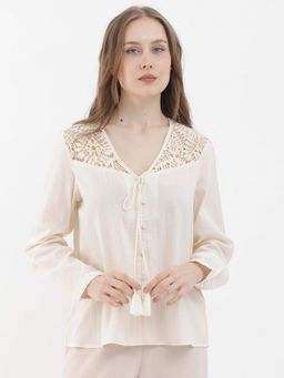 RAREISM - Klaya Beige Solid Top