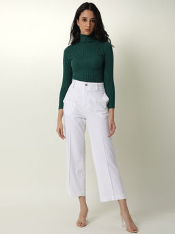 RAREISM - Mallinda White Solid Trouser