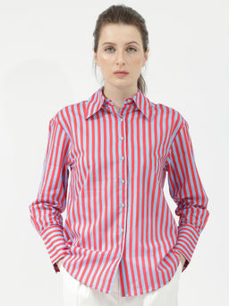 RAREISM - Masha Blue Geometric Top