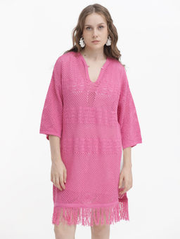 RAREISM - Mitsuko Pink Solid Dress