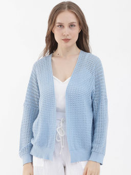 RAREISM - Roba Light Blue Solid Shrug