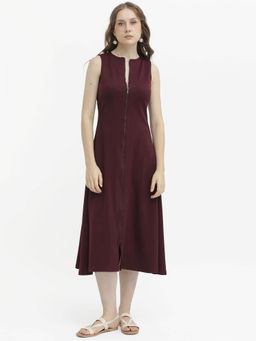 RAREISM - Shoko Brown Solid Dress