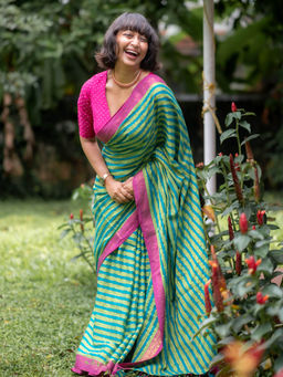 Suta - Green Pure Cotton Saree Without Blouse